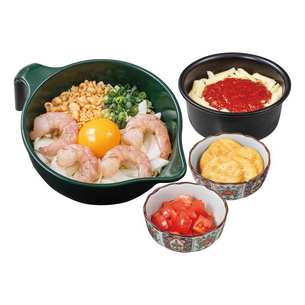 トマトチーズまみれ海老玉